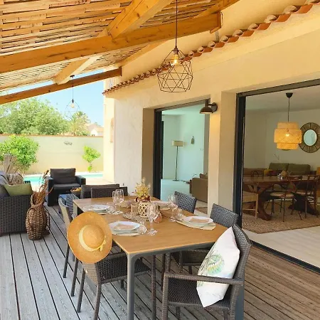 Le Petit Bali Spacieuse Villa Pour 8 Avec Piscine Saint-Cyprien  Exterior photo